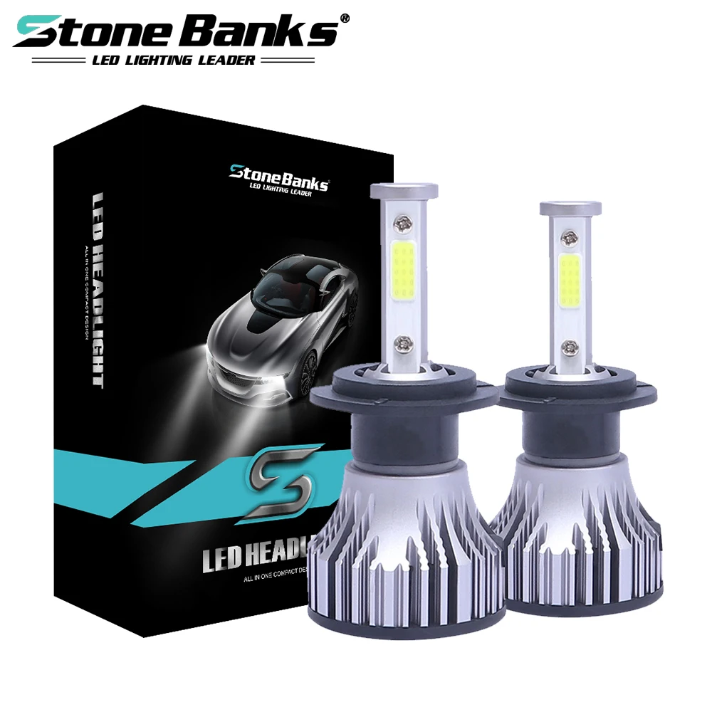 Stone Banks H7 светодиодный лампы H4 H11 H8 H9 H16 9005 9006 HB3 HB4 9012 HIR2 9007 HB5 фар автомобиля 16000LM