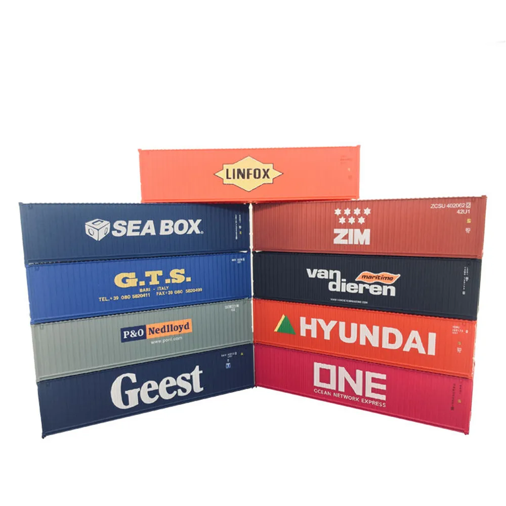 

HO Scale Model Train Accessories 1: 87 Train Model Parts 40 Feet Container Architectural Model Kits For Train Layout