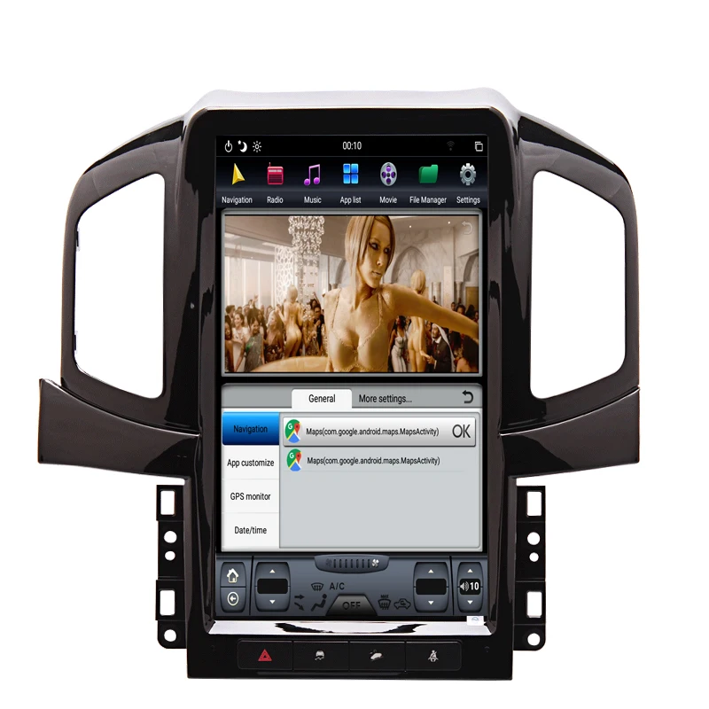 NAVITOPIA 13,6 дюймов 4G+ 64GB Tesla стиль вертикальный экран Android 8,1 Автомобильная dvd-навигационная система для Chevrolet Captiva 2013
