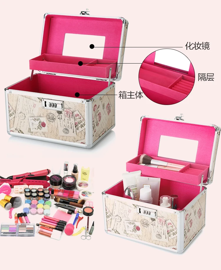 Bolsa Cosmetico косметичка с 2 слоями портативный для Beaute Femme Maquillage волосы ногти ювелирные изделия салон чехол с принтом из сериала "очень странные дела"