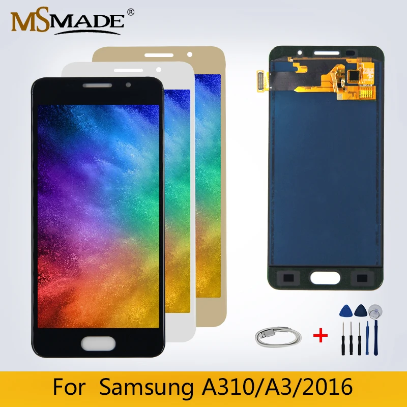 

A310 LCD For Samsung Galaxy A3 2016 A310F LCD A310H A310M Display LCD Touch Screen Digitizer Replacement Parts Free Shipping
