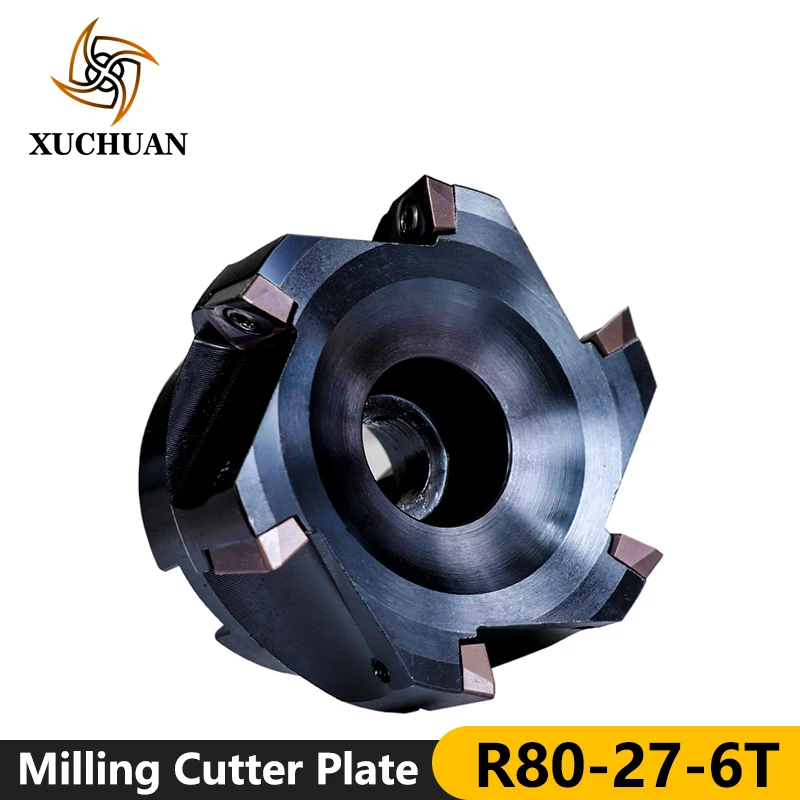 Metal Cutter Plate Set BAP400R80-27-6T With Inserts Screw 6 Insert Clamped Milling Cutter Tool Carbide Milling Cutter Plate