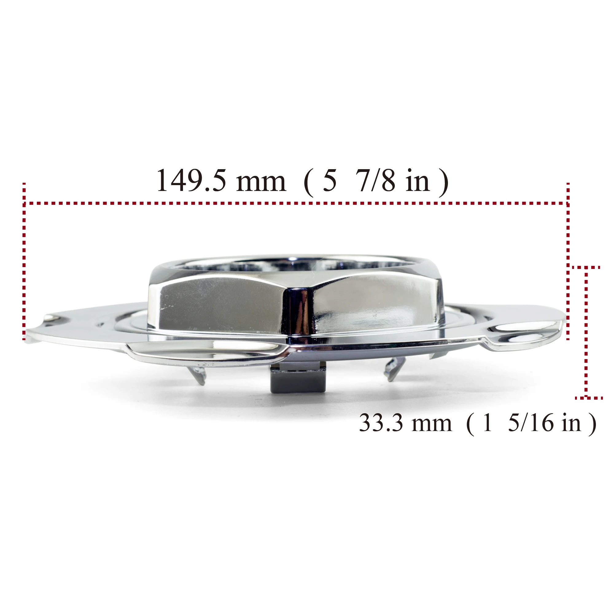 CFPerformance 1 Stück 149,5mm/5,89 Zoll OD Radnabenkappen für RD 001 RD 002 RD 003 RD 024 RD 043 RD 055 Felgen 09.23.264 09.23.245 – Detail 2