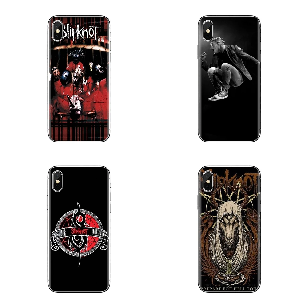 For Samsung Galaxy J1 J2 J3 J4 J5 J6 J7 J8 Plus 2018 Prime 2015 2016 2017 Bands Slipknot Transparent Soft Shell Covers |