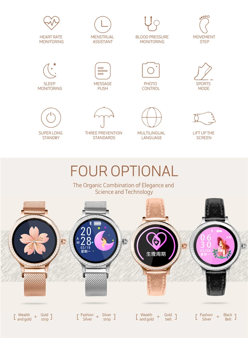 SmartBand фитнес-браслет трекер сердечного ритма красочный дисплей Спорт Водонепроницаемый для Android ios xiaomi huawei