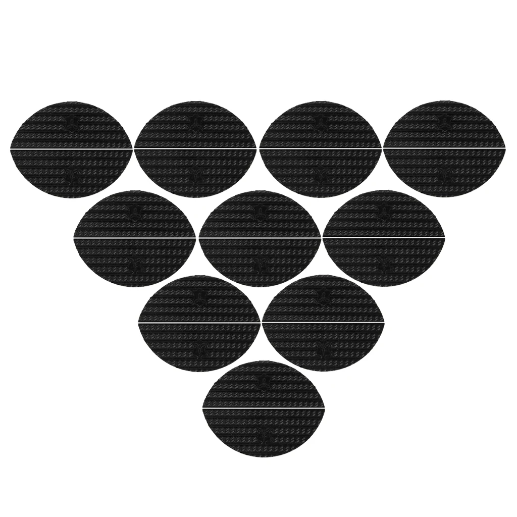 20pcs Oval Black Shoes Repair Boot Toe Plates Taps Nylon Proctectors Prevent