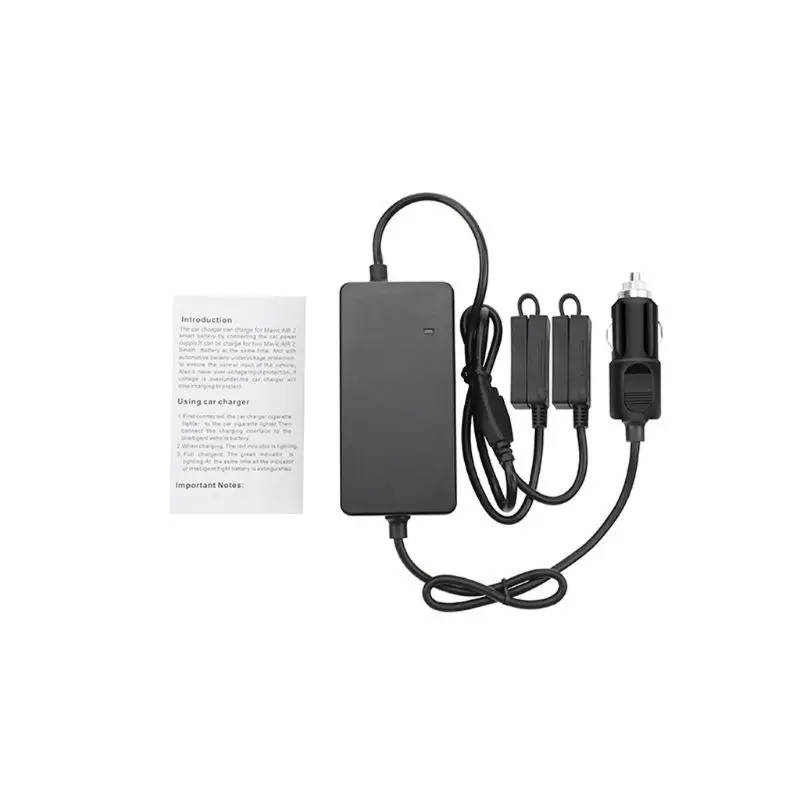 

Outdoor Car Charger Dual Battery Fast Charging Travel Transport Device Adapter for D-JI Mavic Air 2 Drone Battery Accessories