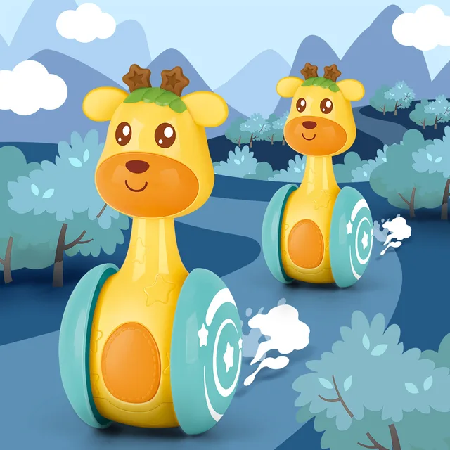 baby rattles toys newborn Infant Tumbler Doll Baby Toys Sweet Music Roly-poly Learning Education Toys Gifts Baby Bell Toys 5