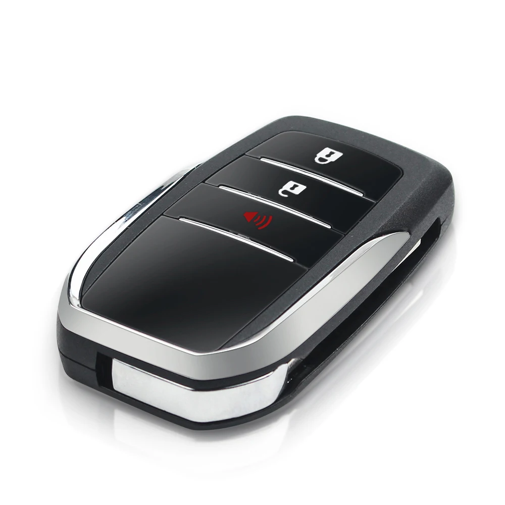 KEYYOU Toy43 Клинок пустой модифицированный флип сменный Футляр для ключей Toyota Prius RAV4
