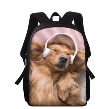 

Children's Cartoon Cartoon Dog Puppy Backpack For Girls Pug Golden Retriever boys pattern bag Kindergarten Schoolbag Cute