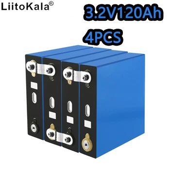 شراء4 قطعة LiitoKala 3.2 فولت 120ah Lifepo4 12 فولت 24 فولت 36 فولت 48 فولت حزمة دورة عميقة Ldp خلية ليثيوم ليثيوم الحديد الفوسفات