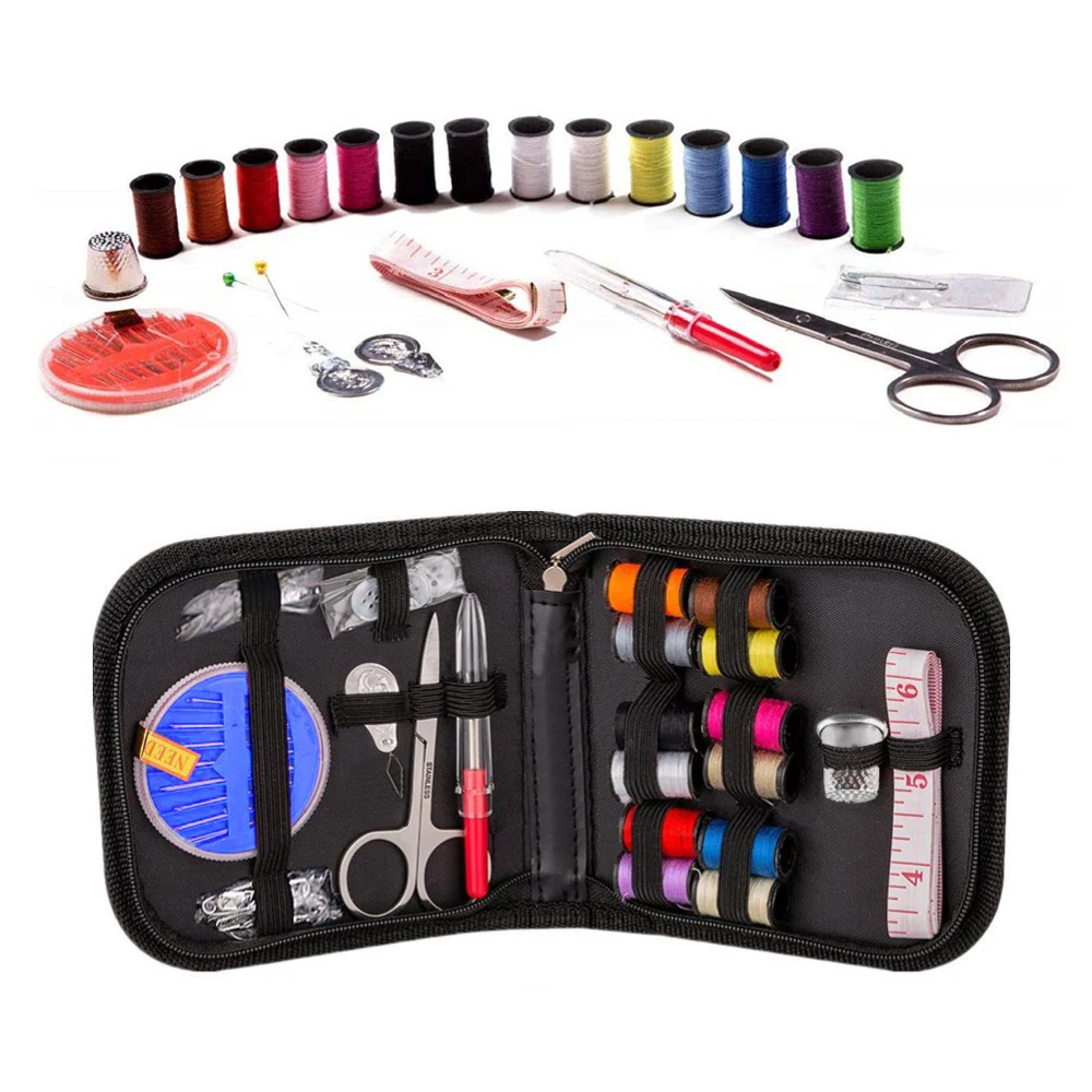 21Pcs Sewing Kits Travel Stitch Needle Thread Storage Bag Spools and Tool Sets For Quilting Tailor Supplies | Дом и сад
