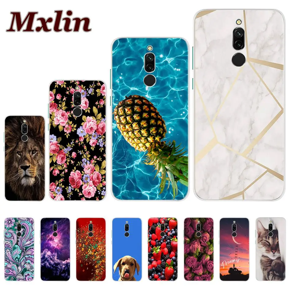 Fashion Case For Xiaomi Redmi 8 8A Luxury Soft TPU Flower Marble Back Cover Redmi8 Silicone Fundas | Мобильные телефоны и