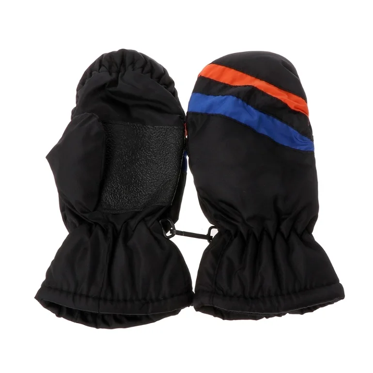 Детская рукавица для детей 2-5 лет, зимние теплые уличные перчатки для мальчиков и девочек, водонепроницаемые и ветрозащитные - Цвет: 1
