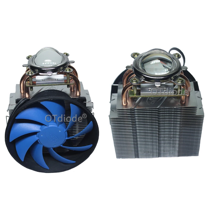 44MM Led Lens+ DC12V 50W- 100W Led Heatsink Cooling Fans For High Power Spot Lights Automobile Lights Projector Lamps