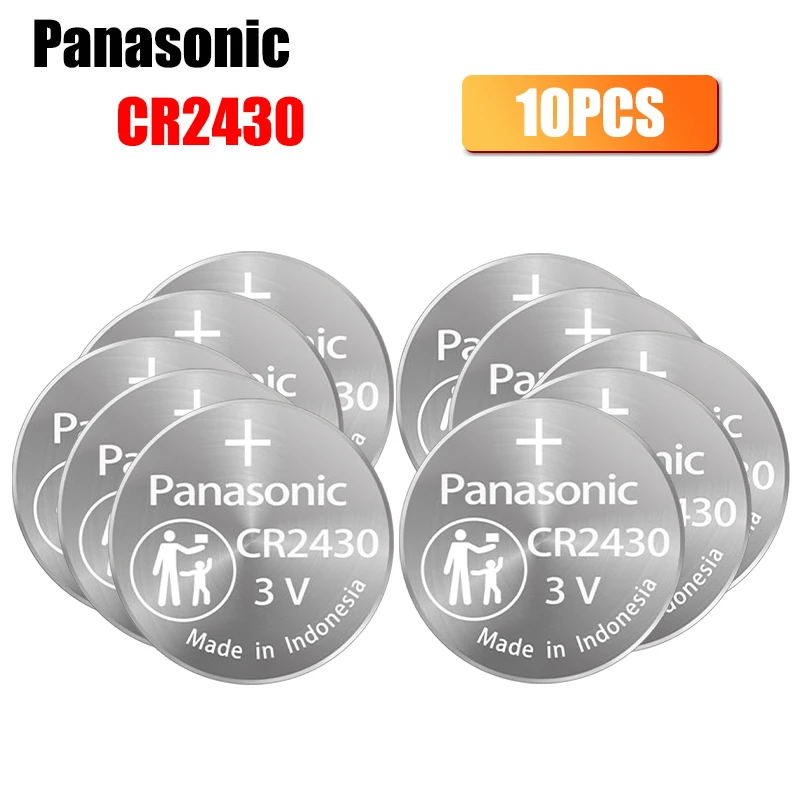 10pc Panasonic 3v CR2430 CR 2430 Button Lithium Coins Cells Battery Watch Clock Batteries For Calculator Computer Remote Control - ANKUX Tech Co., Ltd