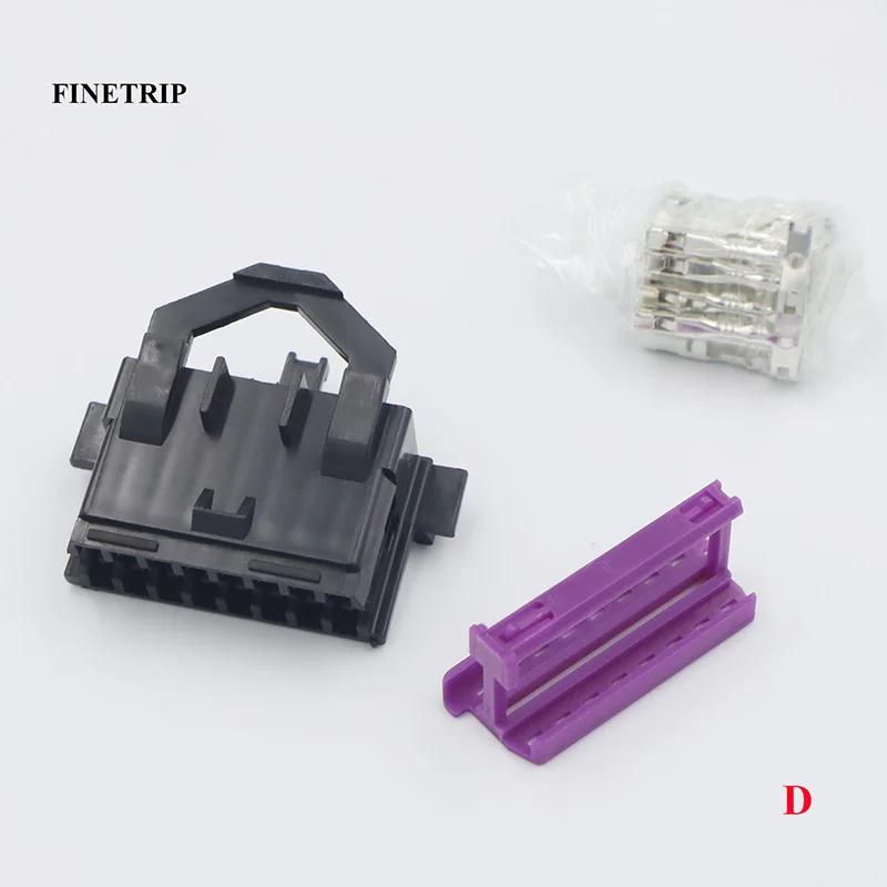 D FINETRIP 10 шт. автозапчасти DIY 16pin obd2 коннектор розетка разъем адаптера - Цвет: D