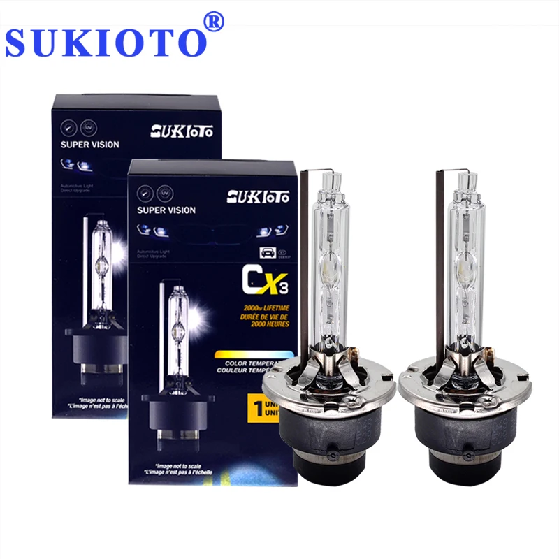 SUKIOTO OEM Quality 55W D2S Replacement HID Xenon Lamp 5500K For Car Headlight Kit 35W D4S Xenon Headlamp Bulb Car Light (3)