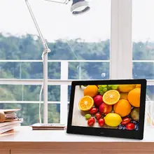 10/12/15 дюймов Широкоэкранный цифровая фоторамка, увеличивающая рост на стене электронный альбом HD фото видео плеер MP3 календарь