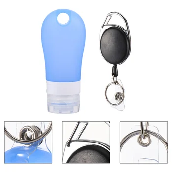 

1 Set Portable Sub Bottle Useful Durable Practical Storage Supply Cosmetics Shampoo Silicone Container for Home Travel Outdoor