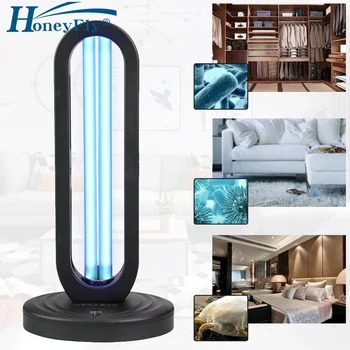 

HoneyFly 38W UV Disinfection Lamp Timing Remote Contrl Household Ultraviolet Sterilizing Light Room Air Purification