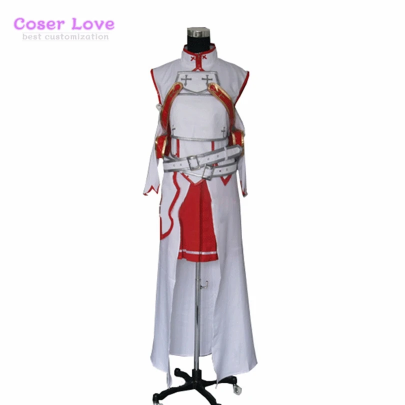 Sword Art Online SAO Sodo Ato Onrain Рыцари крови ламбент светильник Yuuki Asuna Yuki Косплей Костюм