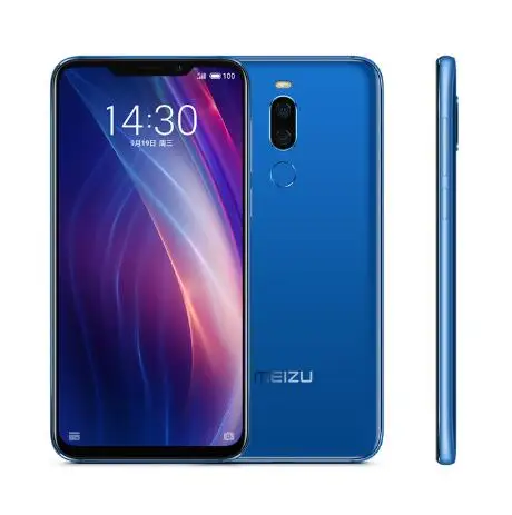 Meizu X8 с глобальной прошивкой, 4G ram, 64G Rom, 4G LTE, мобильный телефон Snapdragon 710, четыре ядра, 6,2 дюймов, МП и мп, двойная камера заднего вида, gps - Цвет: Синий