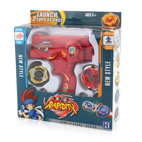 Beyblades Burst набор игрушек BeyBlades Металл Фьюжн-игрушки с двумя пусковыми установками волчок игрушки для детей мальчиков - Цвет: 3010-red