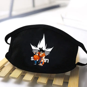 

Mens Dragon Ball Cartoon Masks High Quality Washable Masks Reusable Spring Autumn Windproof Mens/Women Black Comfortable Mask