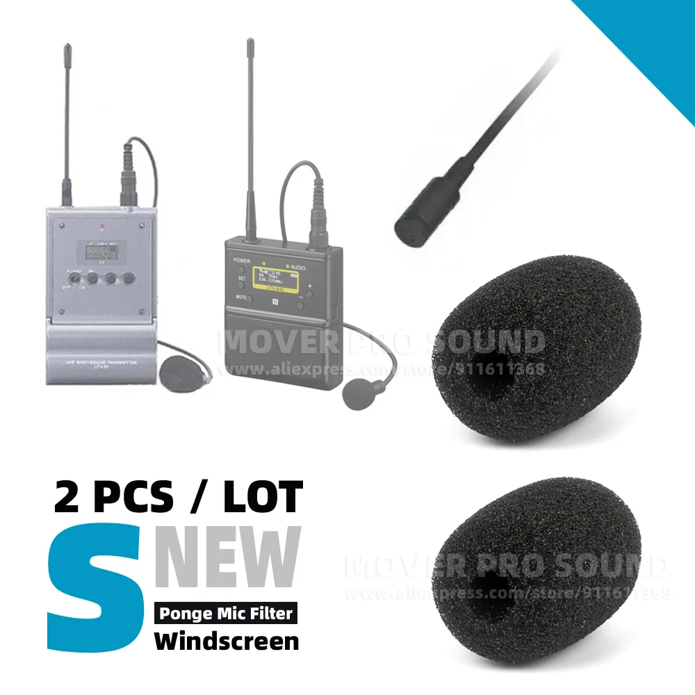

Windshield Sponge Foam Cover For SONY ECM-77BMP UTX-B1 UTX-B03 ECM 77BMP Lavalier Tie Clip On Microphone Windscreen Pop Filter