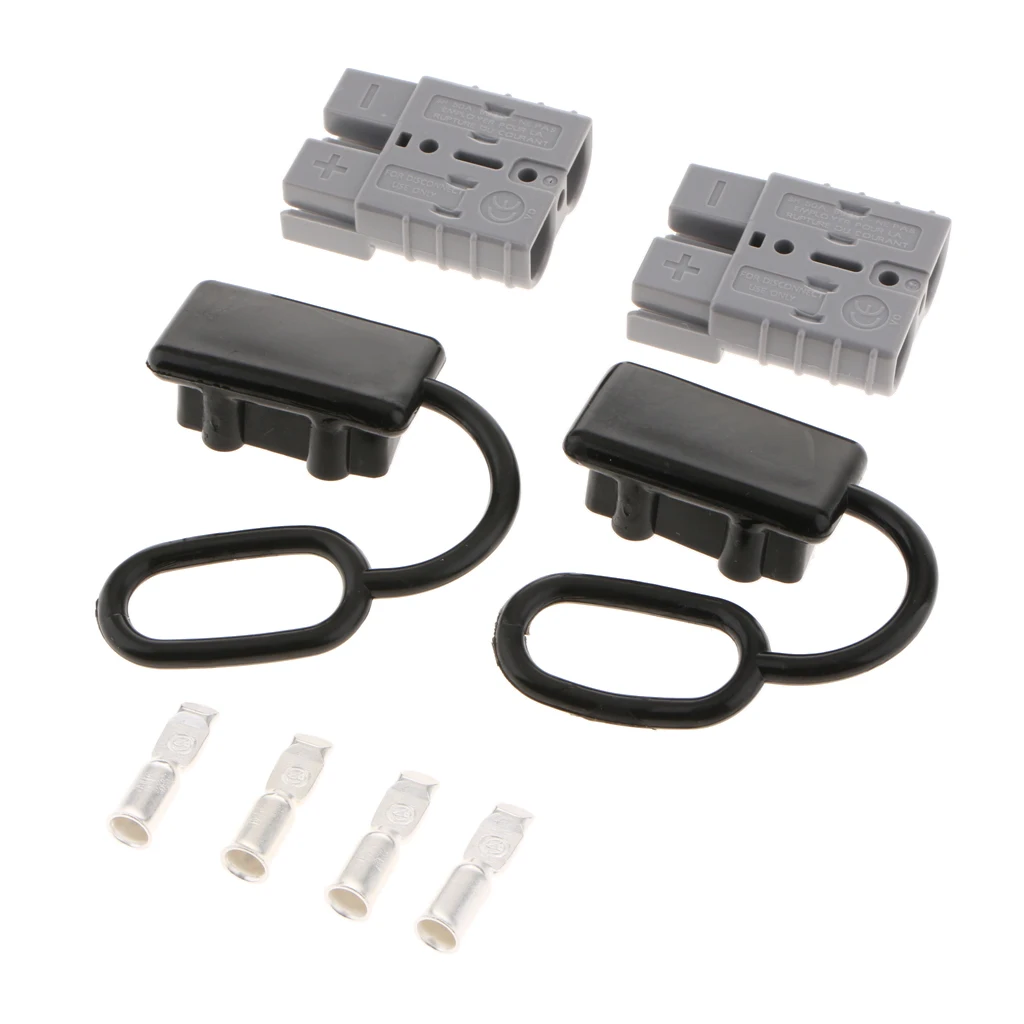 Grey 50A Battery Quick Connect Winch Connector Kit Forklift Trucks Winch