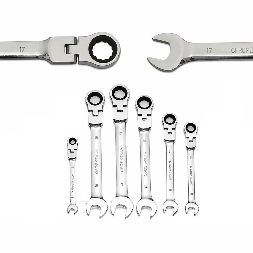 

Flex-head Ratchet Wrench Gearwrench SAE Metric Handle Wrench Polished Ratcheting Combination Wrench Any Size