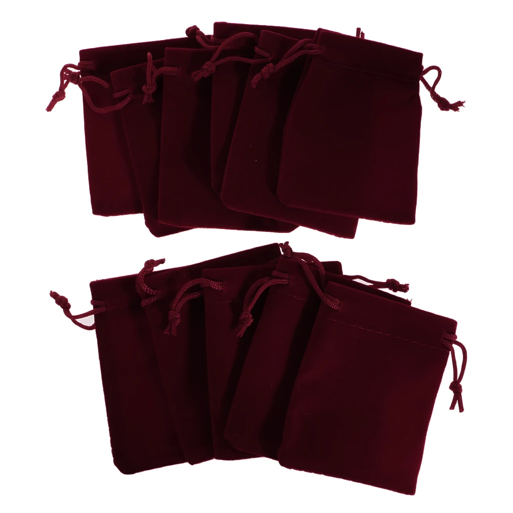 10 pieces Velvet Bags Phone Bags Jewelry Pouches for Wedding 7 *9CM