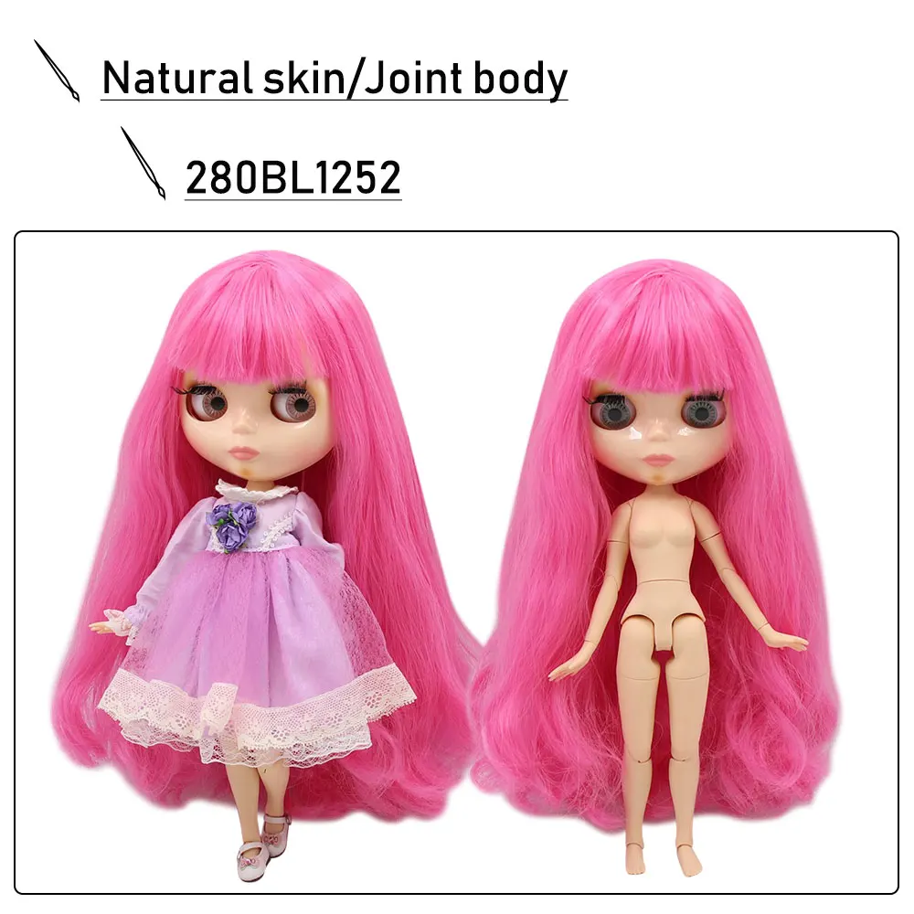ICY 1/6 Blyth Подгонянная Обнаженная кукла с натуральной кожей тела, глянцевое лицо для ребенка подарок, игрушка