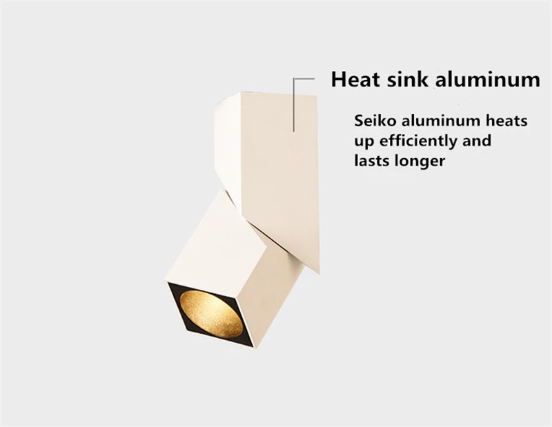 Black/white led downlight 3W/5W/7W/10W/12W/15W surface mounted AC85-265V Adjustable 360 Rotatable led lamp LED Ceiling Lamp