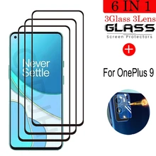 Vidro temperado para oneplus 9 à prova de explosão protetor de tela de vidro para oneplus 9 filme de câmera para oneplus 9 1 + 9