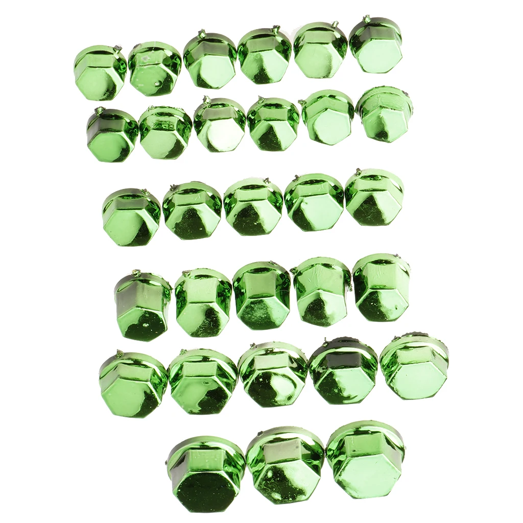 30PCS MOTORCYCLE SCREW CAP, Motorcycle Screw Nut Cover Cap Motorbike Screw Nut Bolt Cap Cover Decoration cover engine For Yamaha