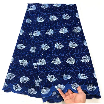 

New arrival fashion African cotton dry Swiss voile lace fabric 2019 high quality Nigerian women man voile lace in Switzerland F3
