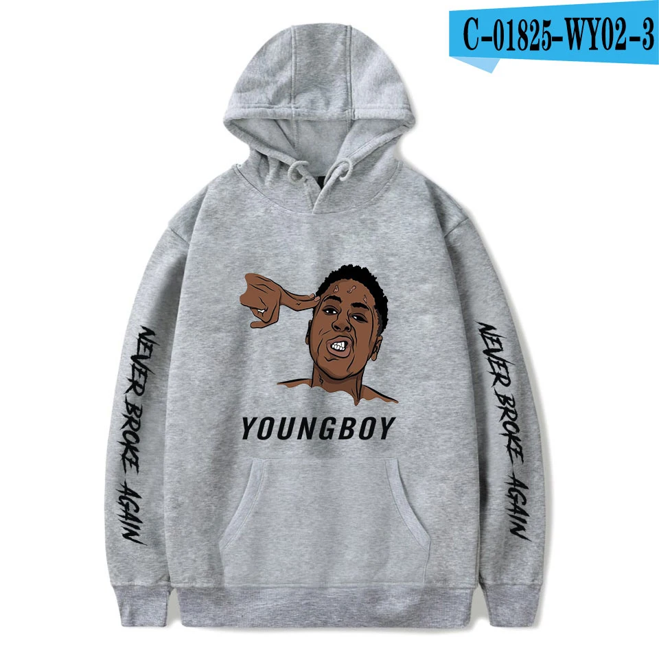 Rapper YoungBoy Never Broke Again Kentrell DeSean Gaulden Print Hooded sweatshirt Women/Men Clothes Hot Sale Hoodies sweatshirt - Цвет: picture color