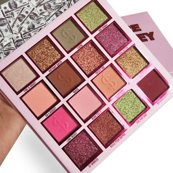 

16 Color Eye Makeup Matte Pearlescent Pigment Glitter Powder Eyeshadow Palette Shimmer Eye Shadow Pallete Primer Highlight TSLM1