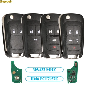 

jingyuqin Folding Remote Car Key Shell For Opel Vauxhall Astra H Insignia J Vectra C Corsa D Zafira G 2/3/4/5 Buttons Flip Key