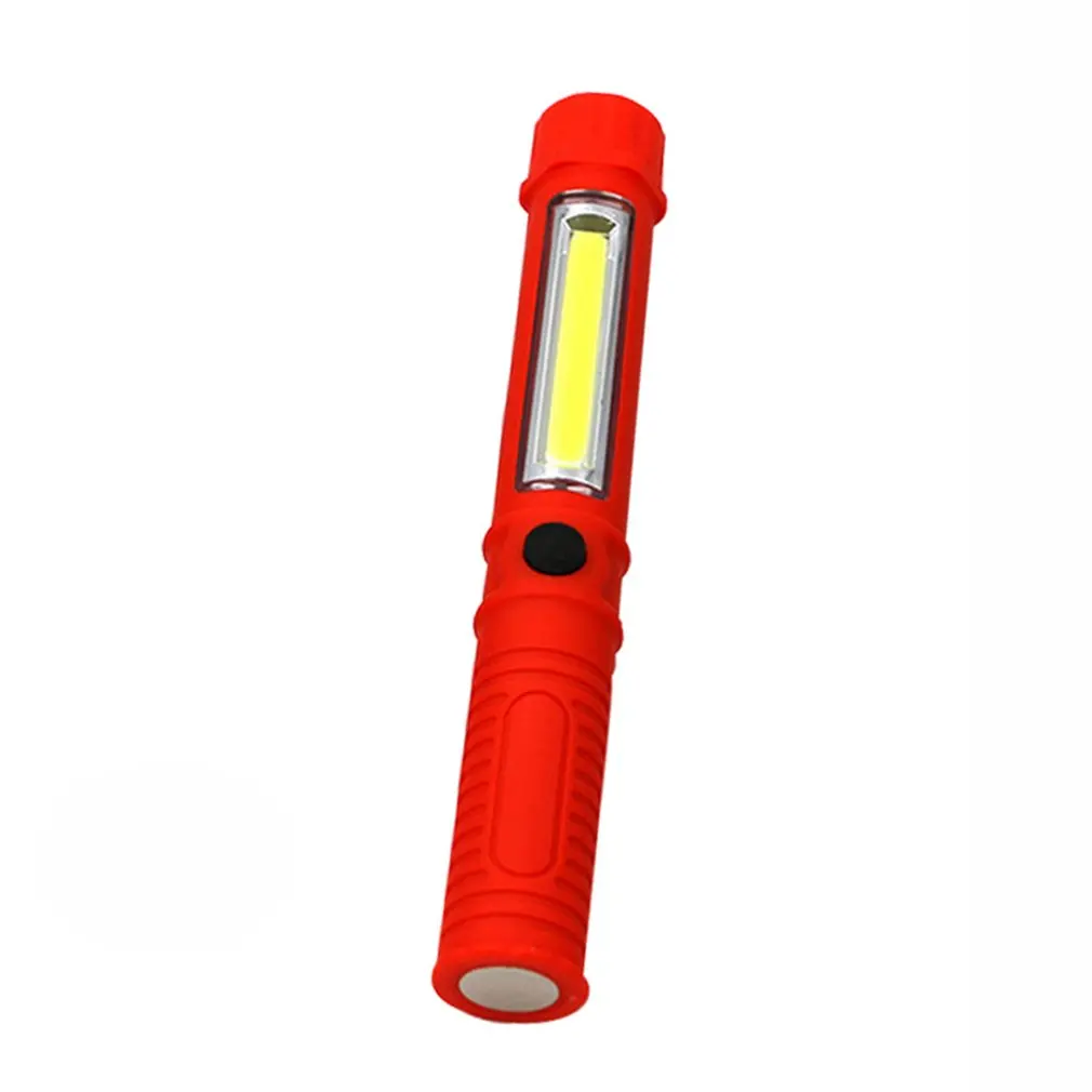 Рабочий светильник Multi-Функция Cob обслуживание светильник с магнитом ручка светильник уличный светодиодный светильник ing светодиодный Портативный флэш-светильник - Цвет: Красный
