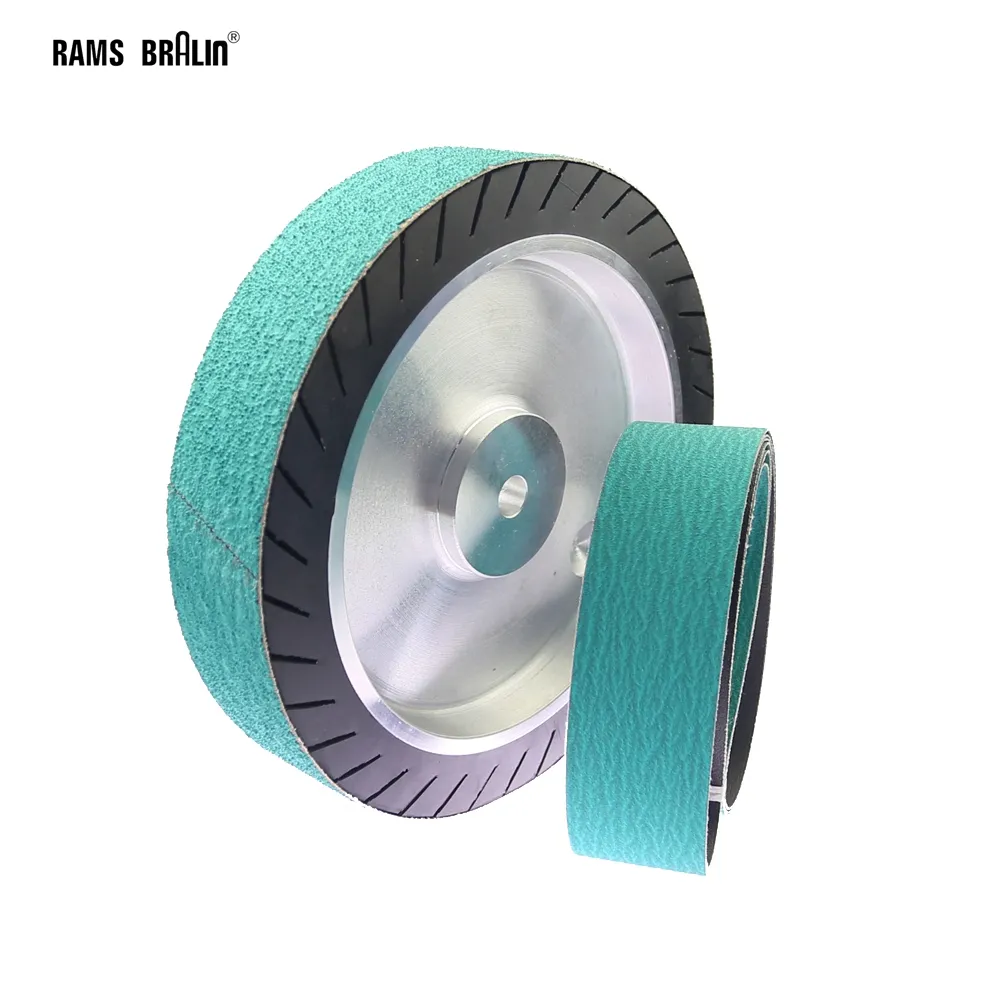 Serrated Belt Grinder Contact Rubber Wheel For Abrasive Sanding Belt 250*50mm 