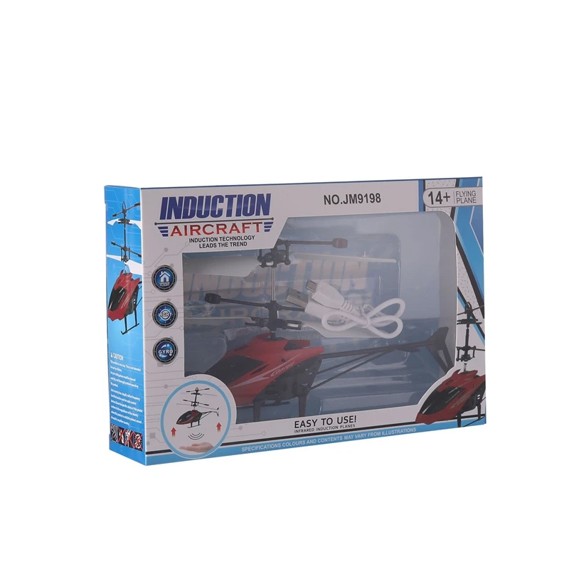 Mini Drone Flying Helicopter LED Flashing Light Infraed Induction Dron Kids Toys Aircraft USB Charge Remote 5