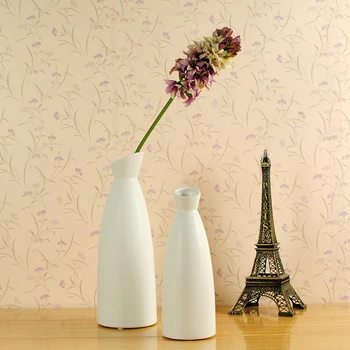 

CREATIVE CONCISE ANGLED MOUTH CERAMICS FLOWER VASE PORCELAIN CHINAWARE ART AND CRAFT ORNAMENT FOR ROOM DECORATION AND PRESENT