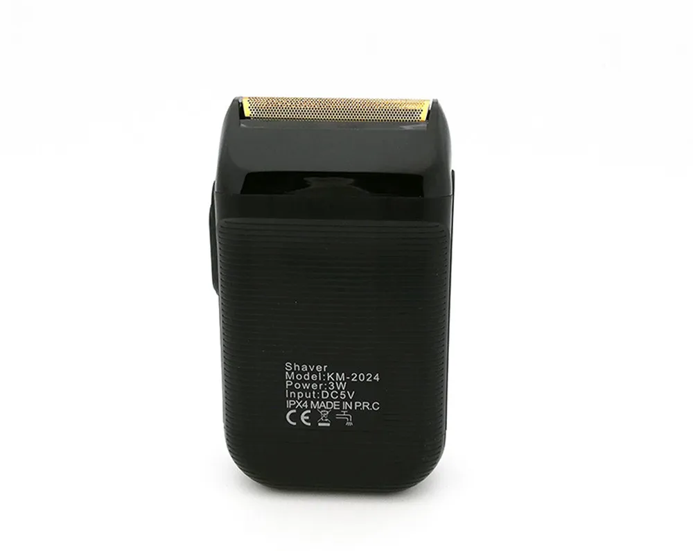 Электробритва KEMEI для мужчин, бритва с двойным лезвием, USB перезаряжаемая, Barbeador, беспроводная, Водонепроницаемая бритва, бритва для волос на теле