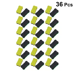 Borrador de pizarra blanca trasera EVA, tablero magnético en forma de hueso, tablero de tela de fieltro, limpiaparabrisas (Color aleatorio), 36 piezas