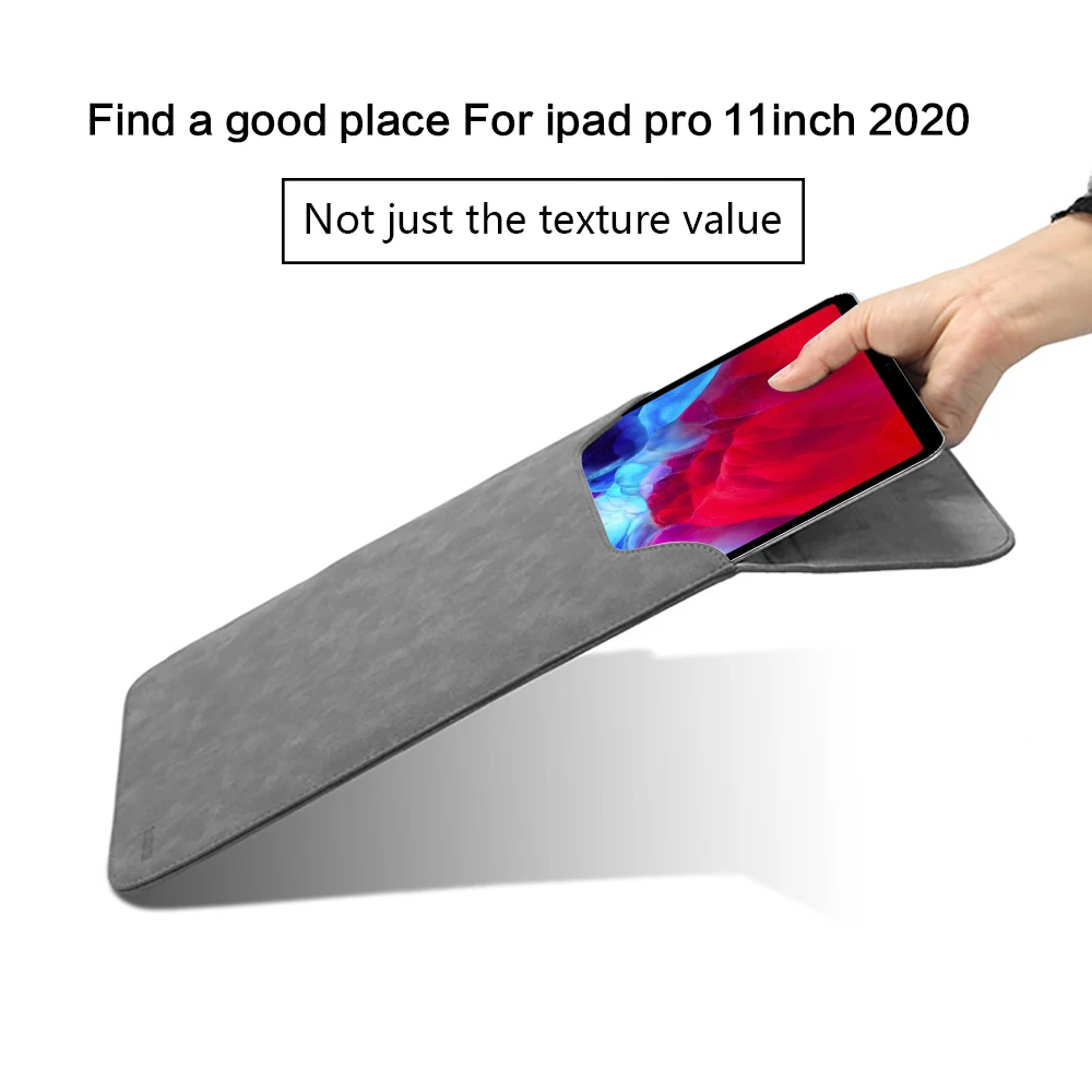 Кожаная сумка для ноутбука iPad Pro 11 2020 Сумка с рукавами тонкий мягкий защитный