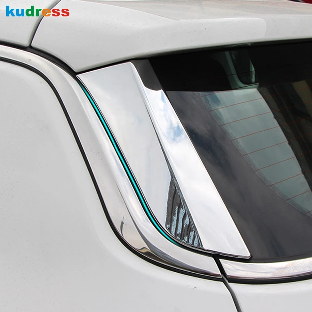 Для Jeep Compass 2017 2018 2019 2020 хром задний спойлер крышка обшивки треугольное боковое