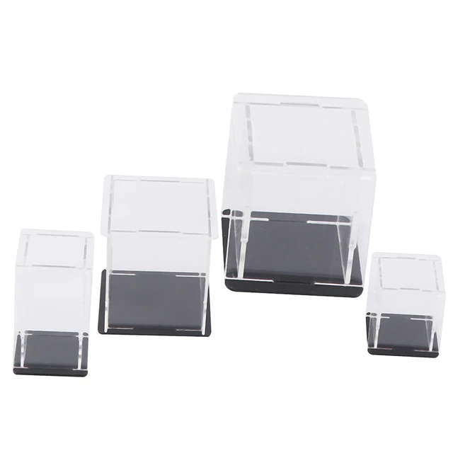 1pc Acrylic Display Case Self-assembly Clear Cube Box UV Dustproof Toy Protection Not Including Other Items Grownups 6